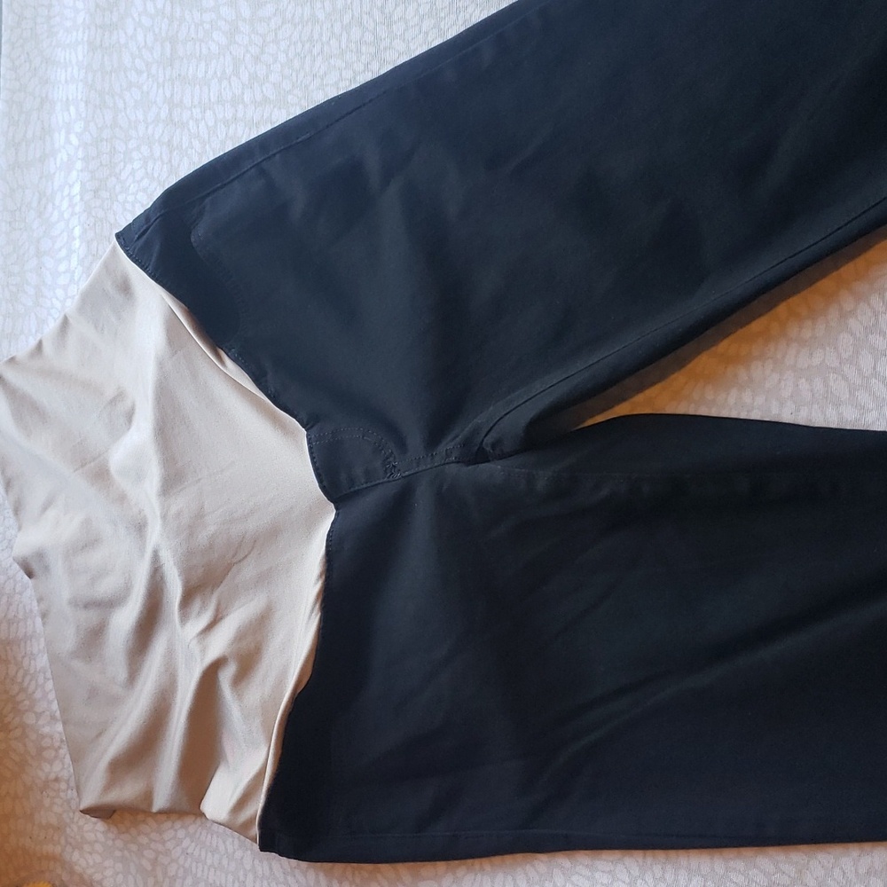 Loft Black Maternity Skinny Pants with Full Panel Size 4